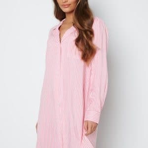 BUBBLEROOM Stina night shirt Light pink / Striped 40