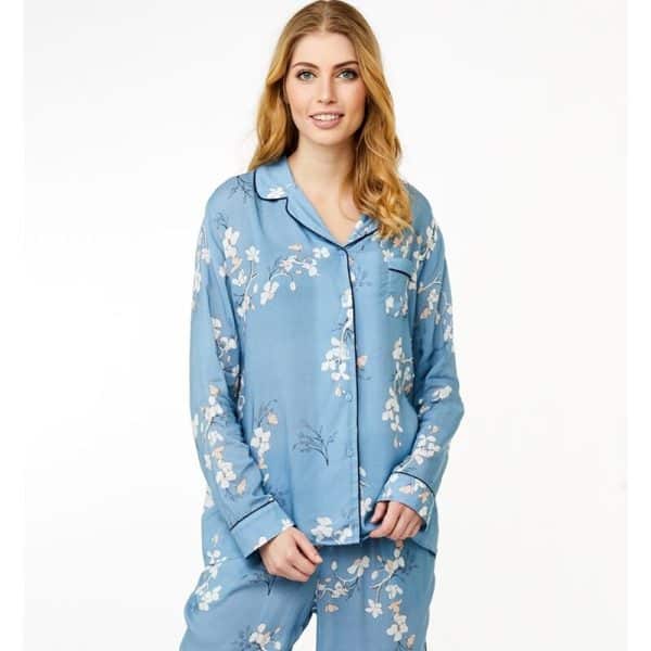 Ccdk Josephine Pyjamas Skjorte 622537 4393, Farve: Blå, Størrelse: M, Dame