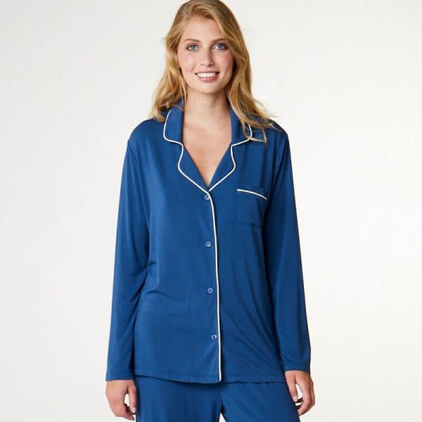 Ccdk Joy Pajamas Skjorte 622700 4395 Ensign Blå, S, Dame, Størrelse: S, Ensign Blå