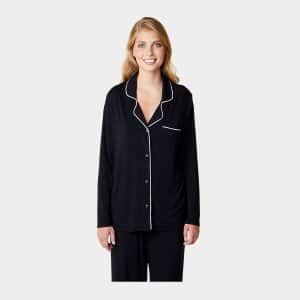 Joy bambus natskjorte - sort, XL