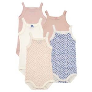 Pyjamas / Natskjorte Petit Bateau BODY BRETELLE X5