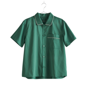 Outline Pyjama S/S natskjorte - Emerald Green