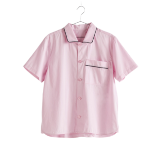 Outline Pyjama S/S natskjorte - Soft Pink