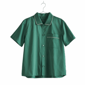 Outline Pyjama S/S natskjorte - Emerald Green
