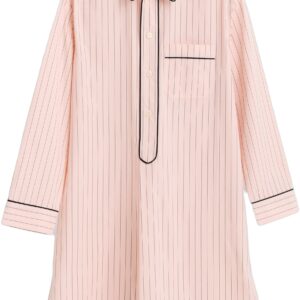 Fineline Long Nightshirtm/l-soft Pink