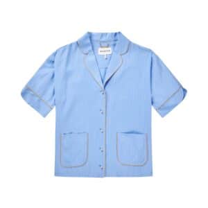 Ushi kortærmet skjorte - blå