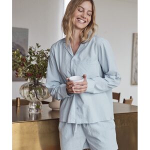 JBS Of Denmark Women bambus natskjorte i blå til kvinder